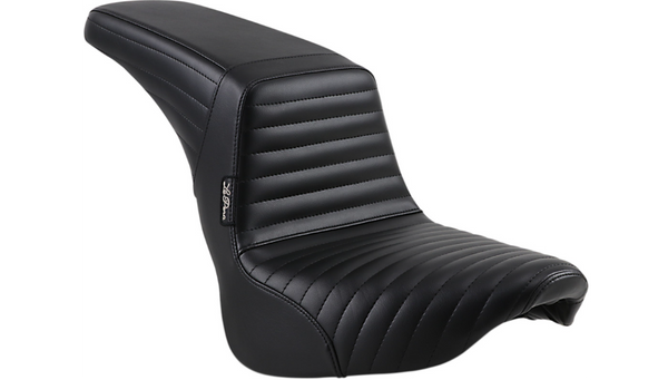 Le Pera Kickflip Seat - Pleated - Black - Softail '18-'23