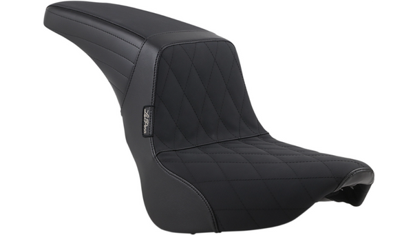 Le Pera Kickflip Seat - Diamond w/ Gripp Tape - Black - Softail '18-'23