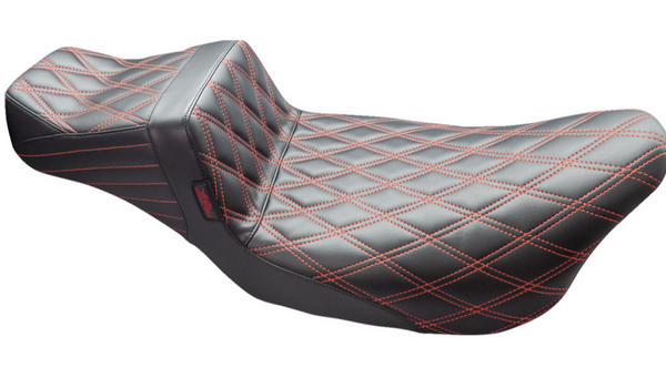Le Pera Tailwhip Daddy Long Legs Seat - Double Diamond w/ Red Thread - FL '08-'24