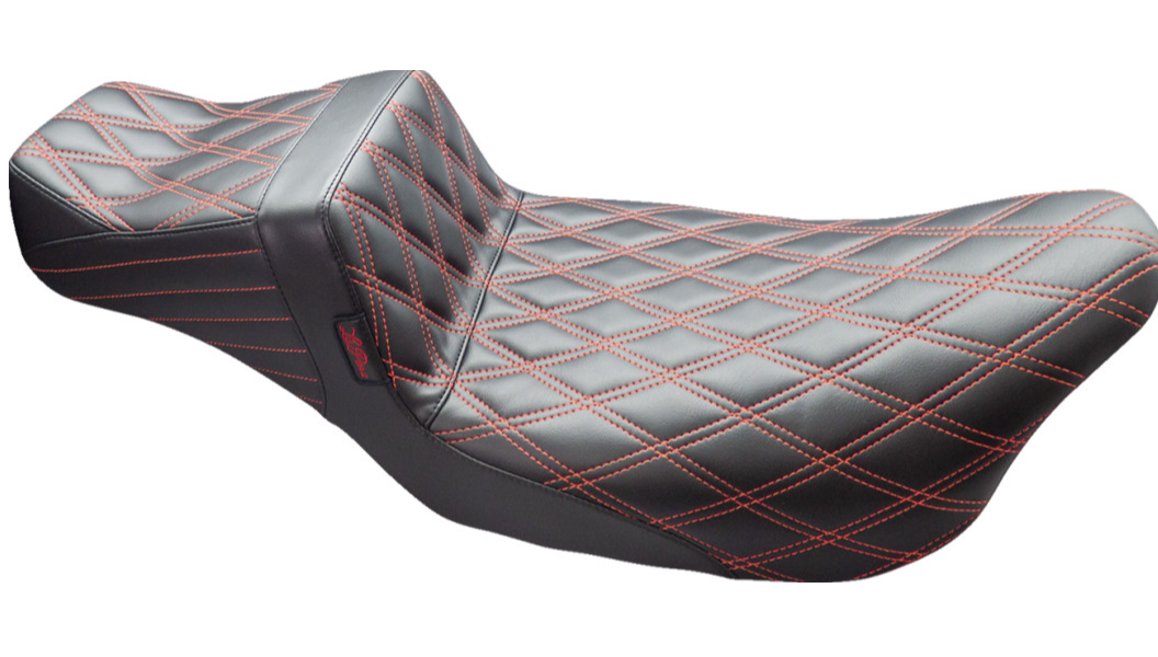 Le Pera Tailwhip Daddy Long Legs Seat - Double Diamond w/ Red Thread - FL '08-'24