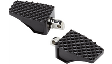 LA CHOPPERS County Line Billet Foot Pegs - Male Mount - Black