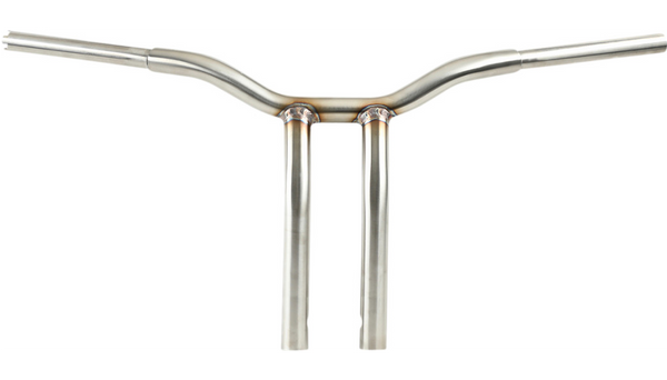 LA CHOPPERS Kage Fighter Welded Bent-Riser Handlebar - One Piece - 14" - Stainless Steel