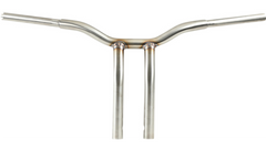 LA CHOPPERS Kage Fighter Welded Bent-Riser Handlebar - One Piece - 14" - Stainless Steel