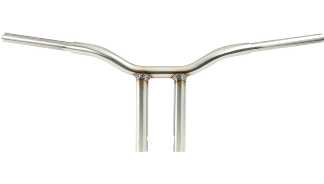 LA CHOPPERS Kage Fighter Welded Straight-Riser Handlebar - One Piece - 10" - Stainless Steel