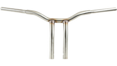 LA CHOPPERS Kage Fighter Welded Bent-Riser Handlebar - One Piece - 12" - Stainless Steel