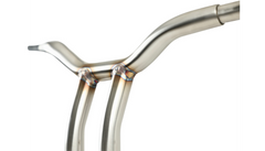 LA CHOPPERS Kage Fighter Welded Bent-Riser Handlebar - One Piece - 10" - Stainless Steel