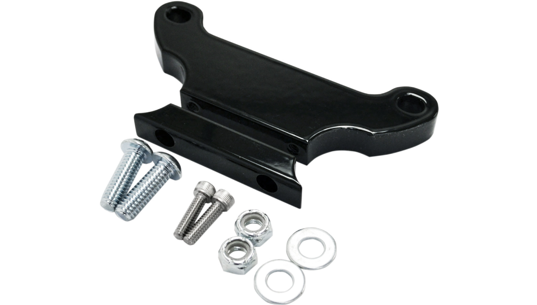 LA Choppers T-Bar Gauge Mount - Gloss Black - 1" Diameter