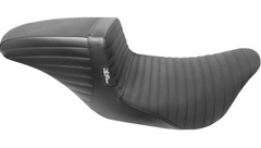 Le Pera Kickflip Daddy Long Legs Seat - Pleated w/ Gripp Tape - Black - FL '08-'23
