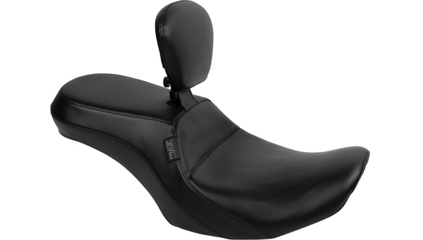 Le Pera Outcast Seat - With Backrest - Plain - FLH/FLT '23-'25