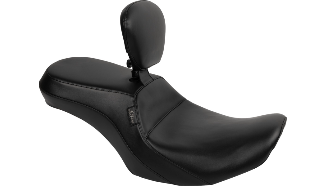 Le Pera Outcast Seat - With Backrest - Plain - FLH/FLT '23-'25