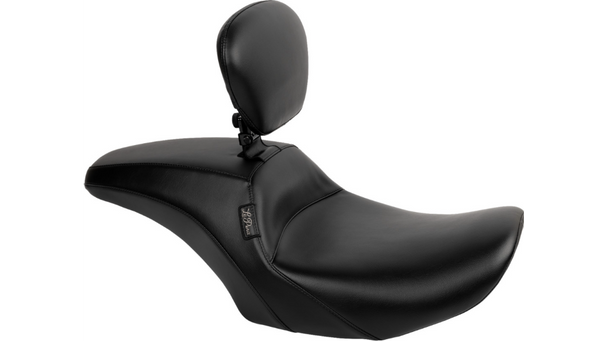 Le Pera Outcast Seat - With Backrest - Plain - FLH/FLT '23-'25