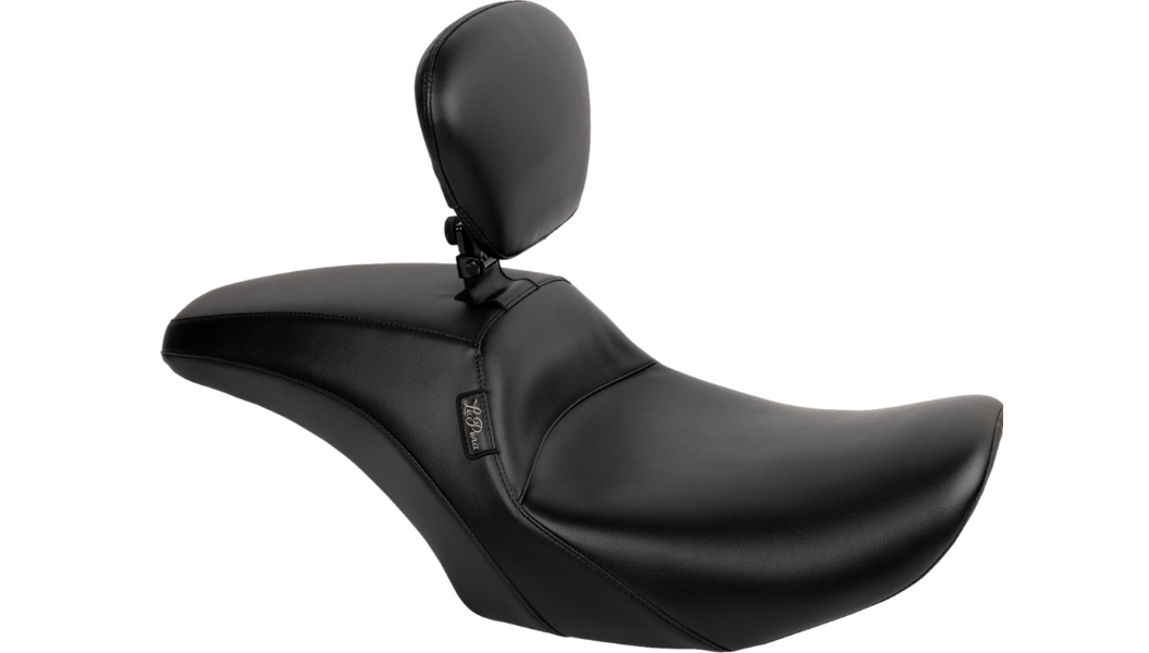 Le Pera Outcast Seat - With Backrest - Plain - FLH/FLT '23-'25