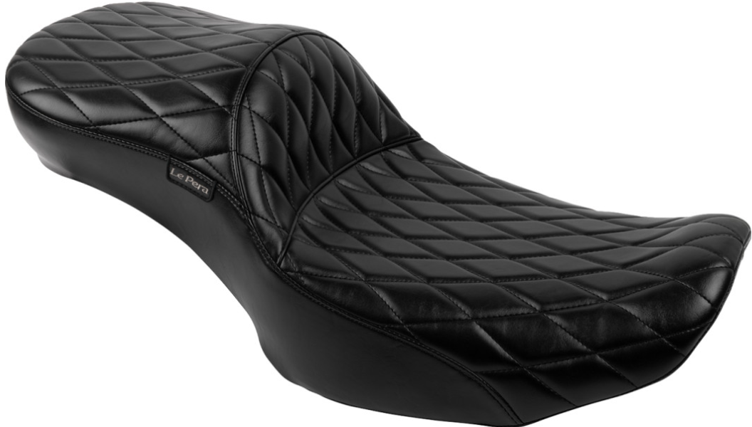 Le Pera Maverick Daddy Long Legs Seat - Without Backrest - Diamond Stitched - FLH/FLT '23-'25
