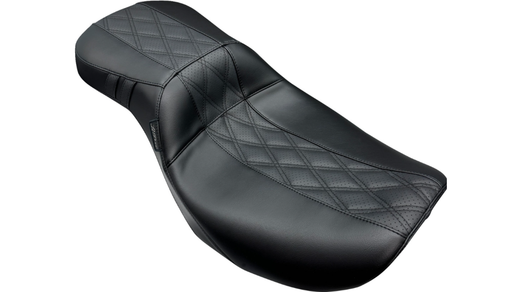 Le Pera Outcast Daddy Long Legs Seat - 2Up - w/o Backrest - GT2 Inlay - FLH/FLT '23-'25