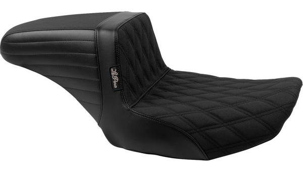 Le Pera Kickflip Seat - Double Diamond Stitch w/ Gripp Tape - FLH/FLT '23-'25