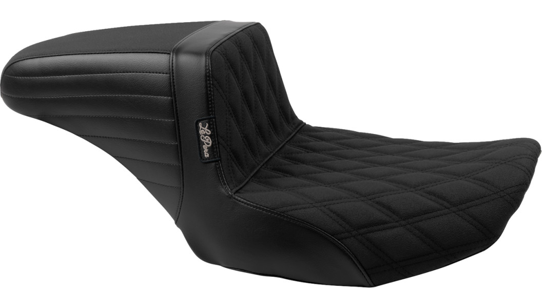 Le Pera Kickflip Seat - Double Diamond Stitch w/ Gripp Tape - FLH/FLT '23-'25