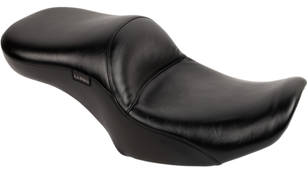 Le Pera Maverick Seat - without Backrest - Smooth - Black - Black - FLH/FLT '23-'25