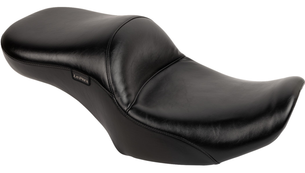 Le Pera Maverick Seat - without Backrest - Smooth - Black - Black - FLH/FLT '23-'25