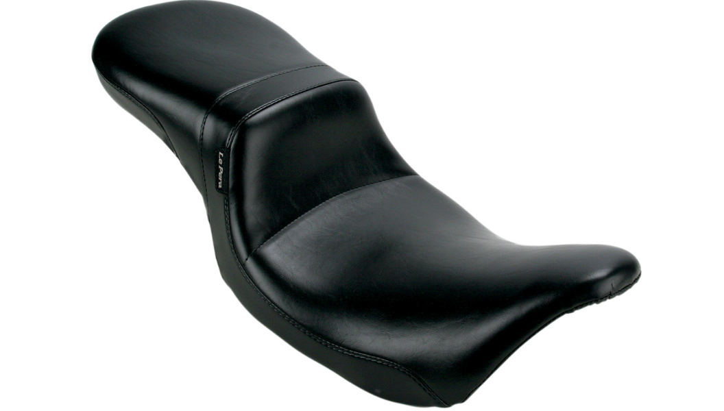 Le Pera Daytona 2-Up Seat - Without Backrest - Smooth - Black - FL '08-'23