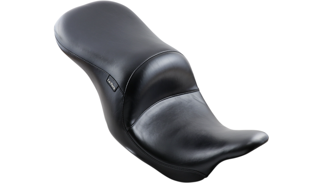 Le Pera Maverick Seat - Up-Front - Without Backrest - Smooth - Black - FL '08-'23