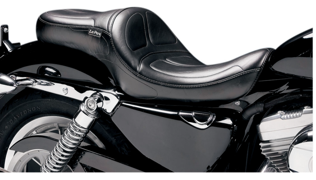 Le Pera Maverick Seat - without Backrest - Stitched - Black - XL '04-'22