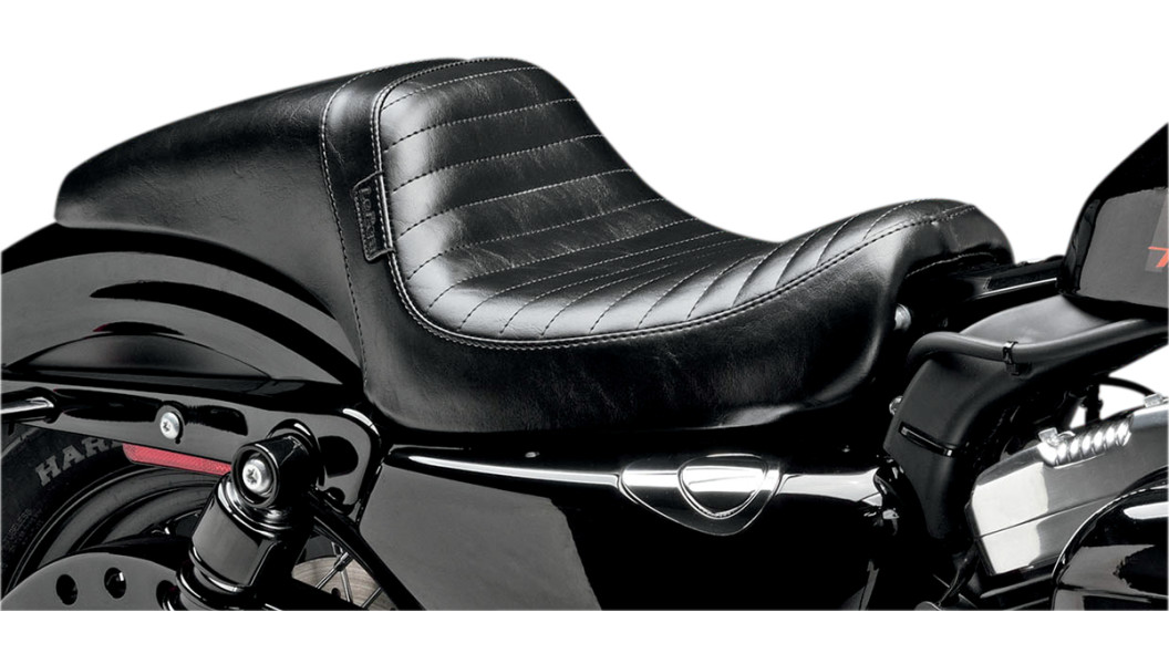Le Pera Daytona Seat - Without Backrest - Pleated - Black - XL '04-'23
