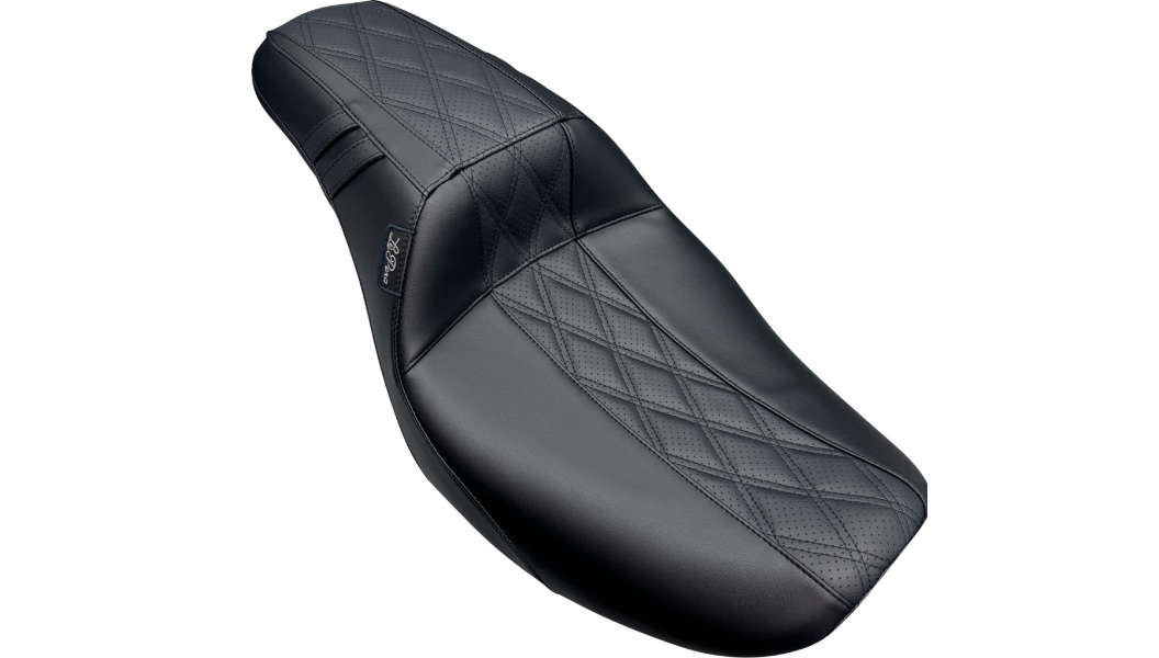 Le Pera Outcast Daddy Long Legs Seat - w/o Backrest - GT2 Inlay - FLH/FLT '23-'25