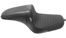 Le Pera Outcast Daddy Long Legs Seat - 2Up - w/o Backrest - Black w/ White Double Diamond Inlay - FL '08-'22