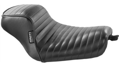 Le Pera Sprocket Solo Seat - Pleated - Black - XL '04-'23