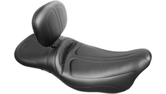 Le Pera Maverick Daddy Long Legs Seat - With Backrest - Black - Stitched - FL '08-'23