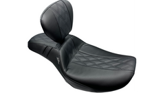 Le Pera Outcast Daddy Long Legs Seat - w/ Backrest - GT2 Inlay - FLH/FLT '23-'25