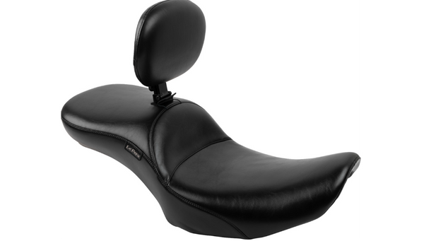 Le Pera Maverick Daddy Long Legs Seat - With Backrest - Smooth - FLH/FLT '23-'25