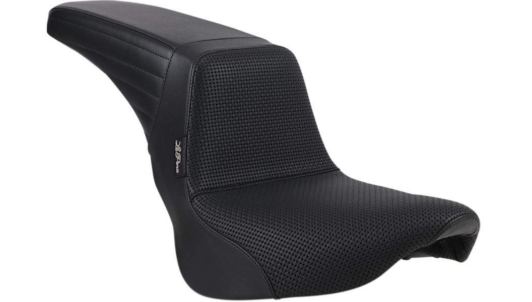 Le Pera Kickflip Seat - Basketweave - Black - Softail '18-'23