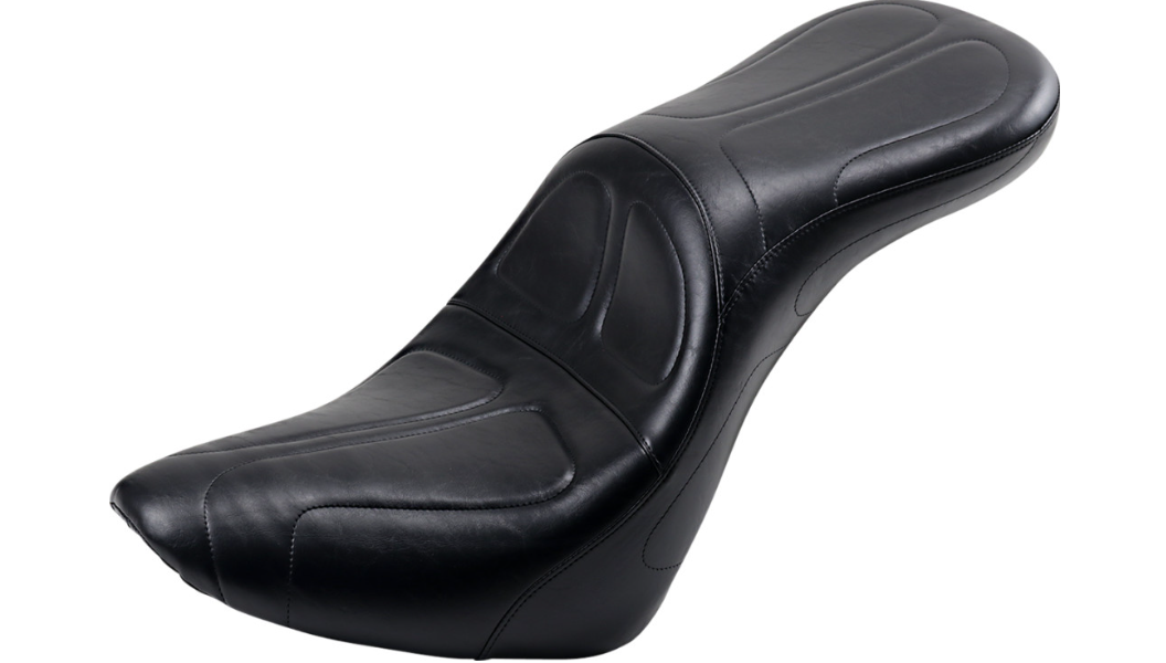 Le Pera Maverick Daddy Long Legs Seat - Black - Stitched - Softail '18-'23