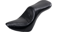 Le Pera Maverick Daddy Long Legs Seat - Black - Stitched - Softail '18-'23