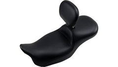 Le Pera Maverick Daddy Long Legs Seat - With Backrest - Black - Smooth - FL '08-'23