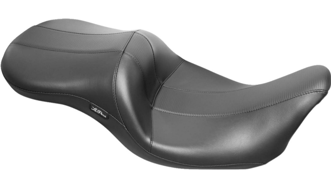 Le Pera Maverick Seat - without Backrest - HR Black Carbon Fiber Inlay - Black - FL '08-'23