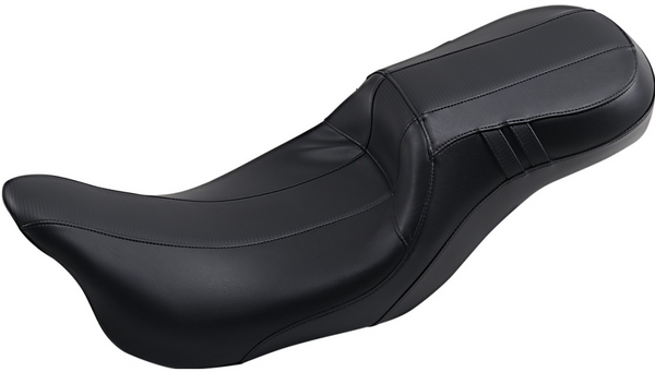 Le Pera Outcast Daddy Long Legs Seat - 2-Up - w/o Backrest - Carbon Fiber Inlay - Black - FL '08-'23
