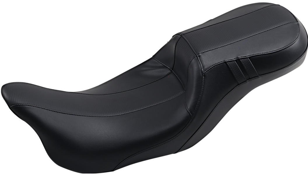 Le Pera Outcast Daddy Long Legs Seat - 2-Up - w/o Backrest - Carbon Fiber Inlay - Black - FL '08-'23
