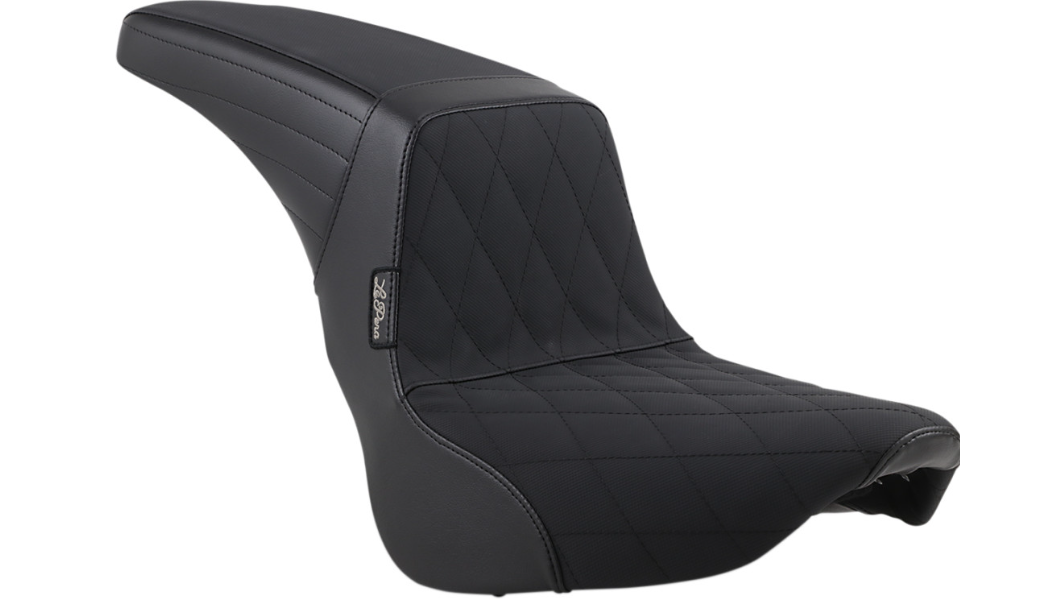 Le Pera Kickflip Seat - Diamond w/ Gripp Tape - Black - Softail '18-'23