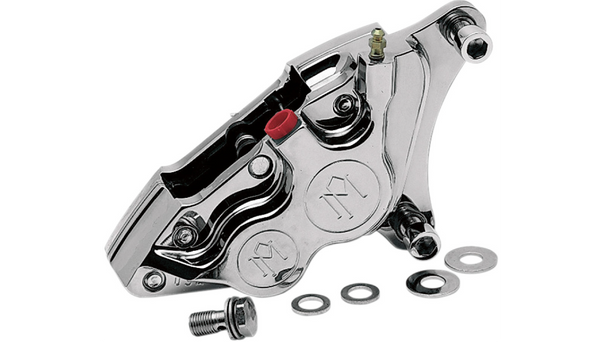 Performance Machine Caliper - Front Left - Chrome - 84-99 Harley-Davidson