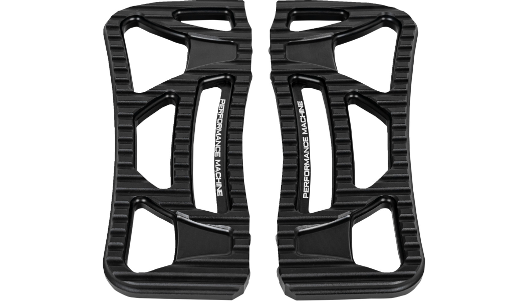 Performance Machine Drifter Floorboards - Rider - Black Ops - FL