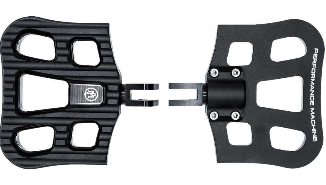 Performance Machine Drifter Floorboards - Rider - Black Ops - FL