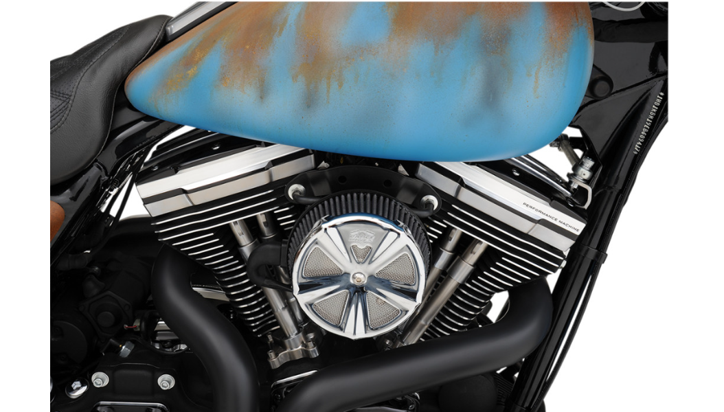 Performance Machine Rocker Box Cover - Scalloped - Contrast Cut - Twin Cam