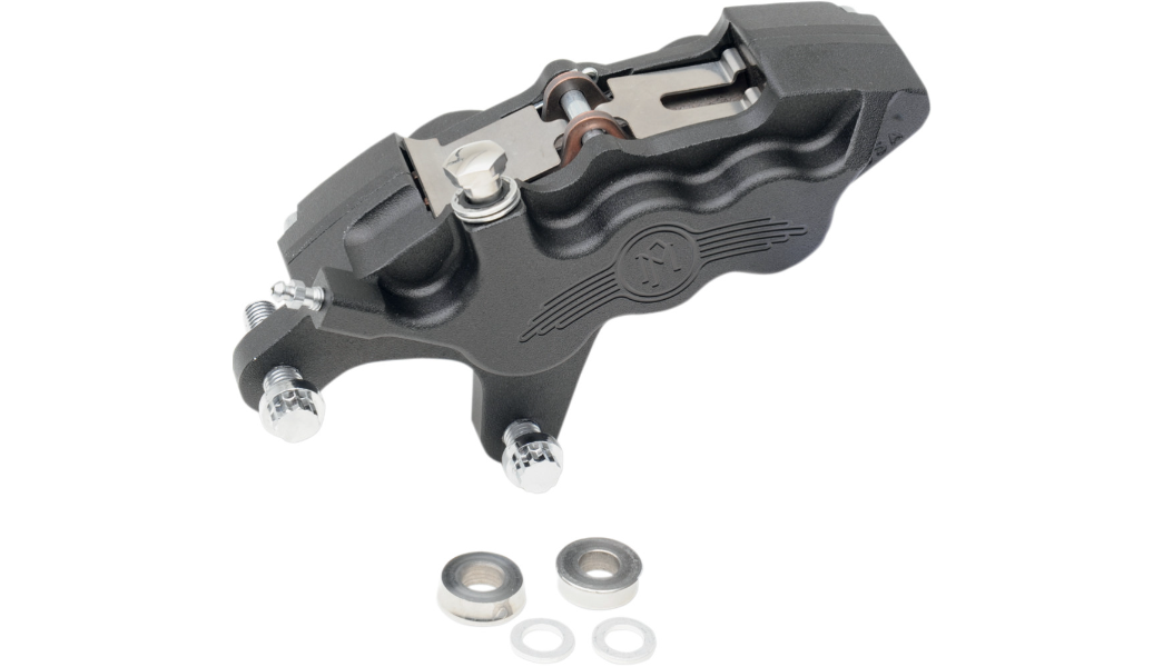 Performance Machine 6 Piston Caliper - 11.5" - Left - Black Ops