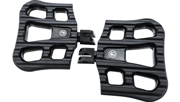 Performance Machine Drifter Floorboards - Rider - Black Ops - FL