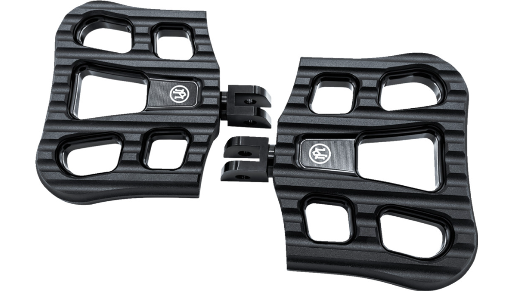 Performance Machine Drifter Floorboards - Rider - Black Ops - FL