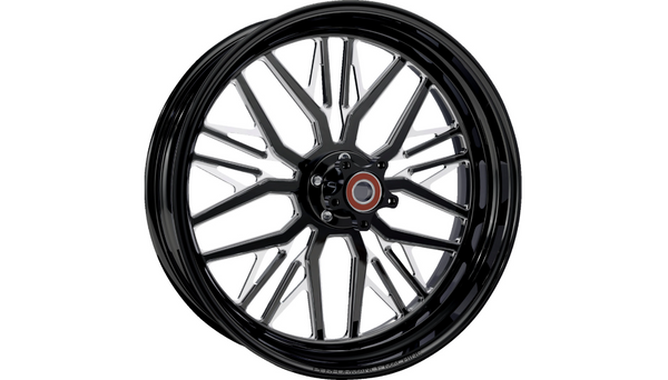Performance Machine Wheel - Nivis - Rear - Single Disc/with ABS - Black/Contrast Cut Platinum - 18x5.5