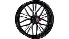 Performance Machine Wheel - Nivis - Rear - Single Disc/with ABS - Black/Contrast Cut Platinum - 18x5.5