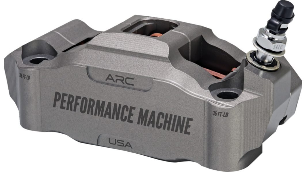 PERFORMANCE MACHINE Radial Mount Caliper - Front Right - Gunmetal Gray